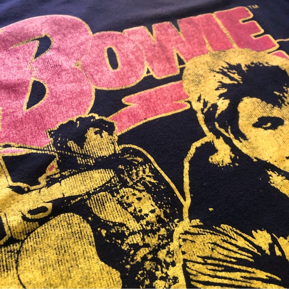 David Bowie Retro T-Shirt Black Size Small ✨ - Picture 3 of 7